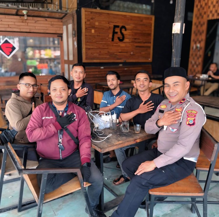 KBO Satlantas Polres Aceh Tamiang Saweu Keude Kupi, Edukasi Tertib Berlalulintas 