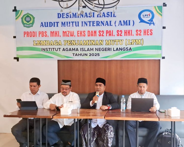 Warek I IAIN Langsa Tutup Acara Diseminasi LPM