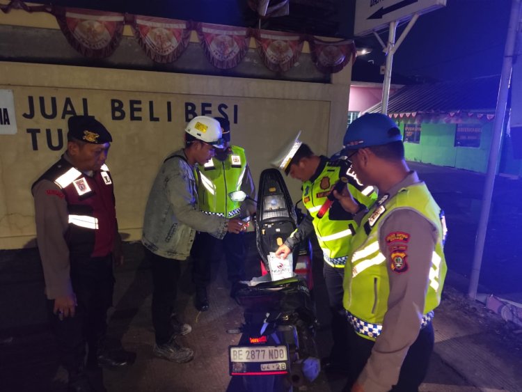 Polsek Cikarang Pusat Gelar Operasi Kejahatan Jalanan, Amankan Satu Motor Tanpa Dokumen
