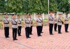 Kapolres Aceh Tamiang Pimpin Sertijab Empat Pejabat Utama dan Dua Kapolsek