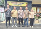 Sinergi Polri dan Media, Kapolsek Keumala Iptu Rahmad Terima Kunjungan Wartawan