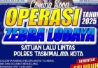 Polres Tasikmalaya Kota Siap Gelar Operasi Zebra Lodaya 2025 : Fokus Keselamatan dan Ketertiban Lalu Lintas   