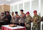 Brimob Metro Jaya Kunjungi Mako Korps Marinir dalam Rangka HUT ke-80 Marinir TNI AL