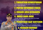 Kapolres Pidie Imbau Warga Tingkatkan Kewaspadaan Hadapi Cuaca Ekstrem
