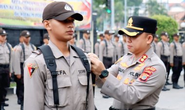 Kapolres Pimpin Apel Penyambutan dan Pembukaan Latja Siswa Diktuba Polri SPN Polda Aceh di Polres Aceh Tengah