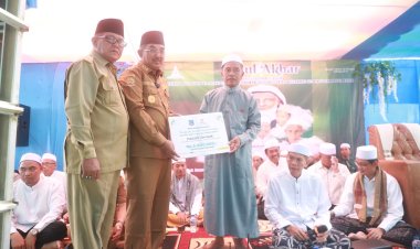 Bupati Anwar Sadat Hadiri Haul Syekh Abdul Qadir Al-Jailani di Desa Tanjung Senjulang: Teguhkan Nilai Keimanan dan Dorong Pembangunan Merata