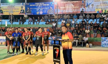 Semi Open Turnamen Bola Voli Danyon B Pelopor Sat Brimob Polda Aceh Resmi Dibuka