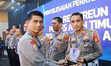 Terbaik Kedua Dalam Penyelesaian Perkara, Satlantas Polres Aceh Timur Terima Penghargaan dari Kapolda Aceh