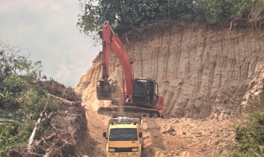 APH Diduga Terima Setoran Galian C Milik "Dian" di Jalan Buloh Blang Ara Diduga Ilegal 