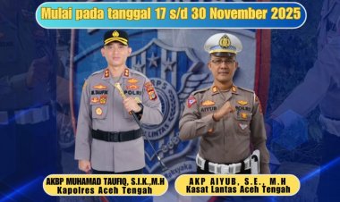 Polres Aceh Tengah Siap Gelar Operasi Zebra Seulawah 2025, Ajak Masyarakat Tertib Berlalu Lintas