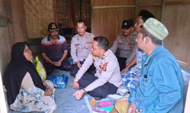 Jumat Berkah, Kapolsek Pantee Bidari Berbagi Kebaikan Dengan Warga Kurang Mampu