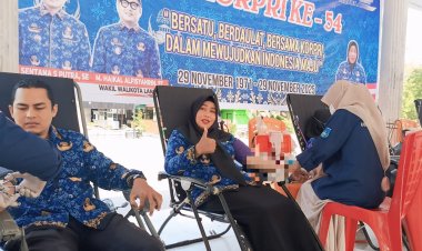 Bakti Sosial Pemko Langsa Kumpulkan 35 Kantong Darah Peringati HUT KORPRI Ke-54 