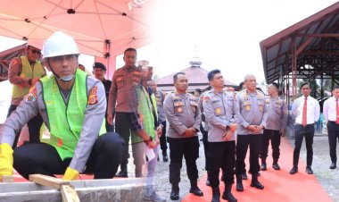 Kapolda Aceh Letakkan Batu Pertama Pembangunan Joging Track Metuah di Polres Bener Meriah