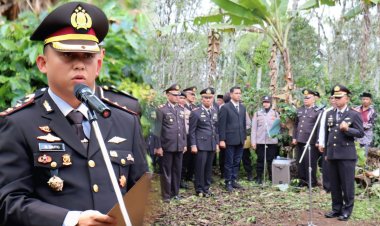 Kapolres Aceh Tengah Pimpin Pemakaman Tradisi Kepolisian Alm Bripka Ruhdi Fitrah