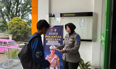 Kantor Bersama Samsat Cibadak Lebih Hidup dengan Sapaan Ramah Polantas