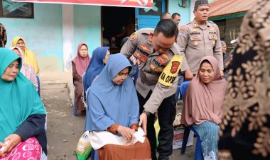 Jumat Berkah Polres Aceh Tengah Berbagi Dengan Warga Pilar Jaya 20 Paket Sembako Dan Tali Asih Diterima