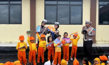 Operasi Zebra Krakatau 2025, Kamsel Satgas Preventif Gelar Polsanak di Polres Way Kanan   