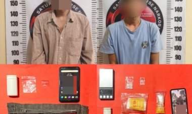 Satresnarkoba Polres Way Kanan Bekuk 2 TSK Diduga Edarkan Sabu di Gunung Labuhan