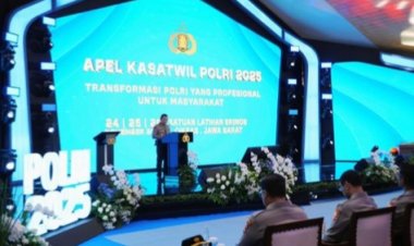 Kapolri Buka Apel Kasatwil Polri 2025, Samakan Visi Dukung Kebijakan Pemerintah Prabowo