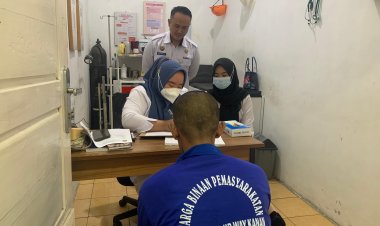 Skrining Kesehatan Narapidana, Lapas Way Kanan Lakukan Pemeriksaan Kesehatan Berkala Bagi Narapidana Baru