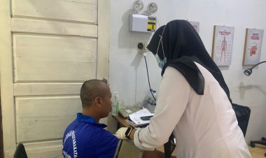 Skrining Kesehatan Narapidana, Lapas Way Kanan Lakukan Pemeriksaan Kesehatan Berkala Bagi Narapidana Baru