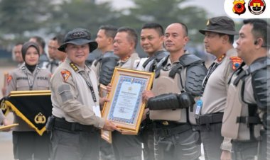 Apel Kasatwil 2025, Polres Garut Sabet Juara 1 Nasional Optimalisasi Layanan 110 dan Command Center   