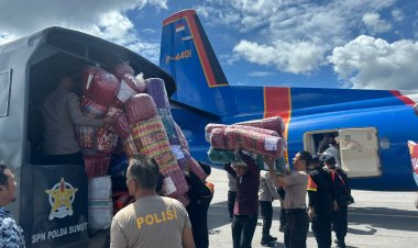 Polda Sumut Terima Bantuan Logistik Korban Bencana, Langsung Didistribusikan