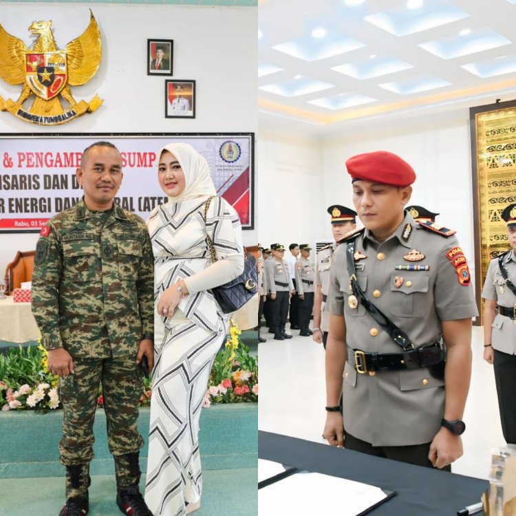 Sertijab Kasat Reskrim Polres Aceh Timur AKP Novrizaldi, Direktur PT ATEM Ucapkan Selamat