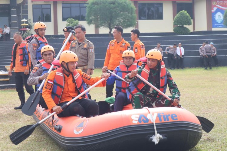 Polres Way Kanan Gelar Apel Kesiapan Tanggap Darurat Bencana Alam 2025