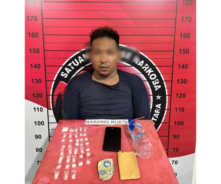 Polisi Ciduk Pengedar Sabu di Lhoksukon, 38 Paket Siap Edar Diamankan
