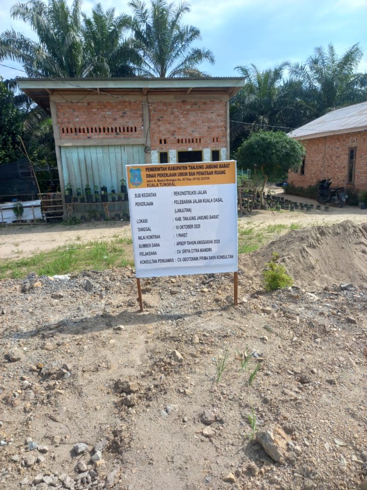 Proyek Pelebaran Jalan Kuala Dasal Diselimuti Kerahasiaan, Volume Pembangunan Jadi Tanda Tanya   