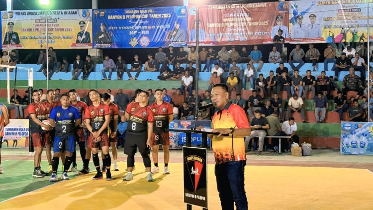Semi Open Turnamen Bola Voli Danyon B Pelopor Sat Brimob Polda Aceh Resmi Dibuka