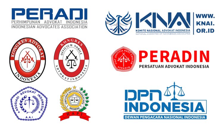 7 DAFTAR ORGANISASI ADVOKAT YANG DIAKUI DI INDONESIA