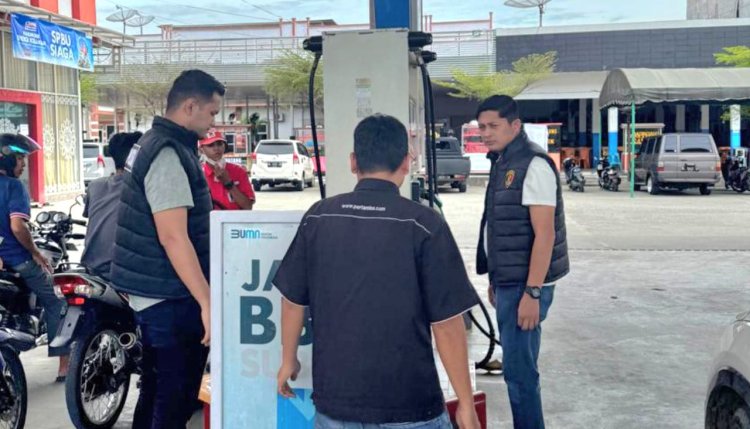 Polres Pidie Lakukan Monitoring Ketersediaan BBM di SPBU