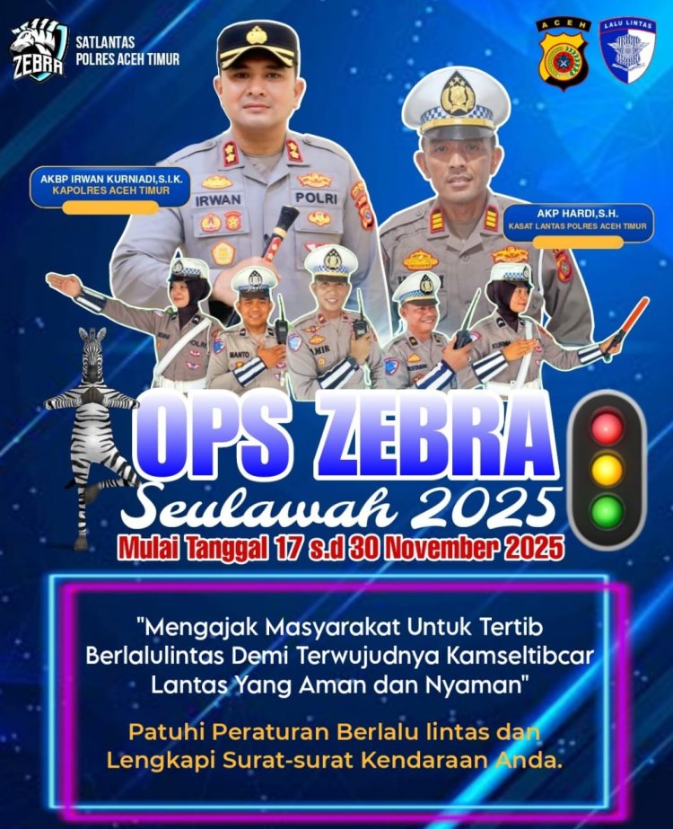 Polres Aceh Timur Siap Gelar Operasi Zebra Seulawah 2025, Tekankan Edukasi Humanis dan Penegakan Hukum