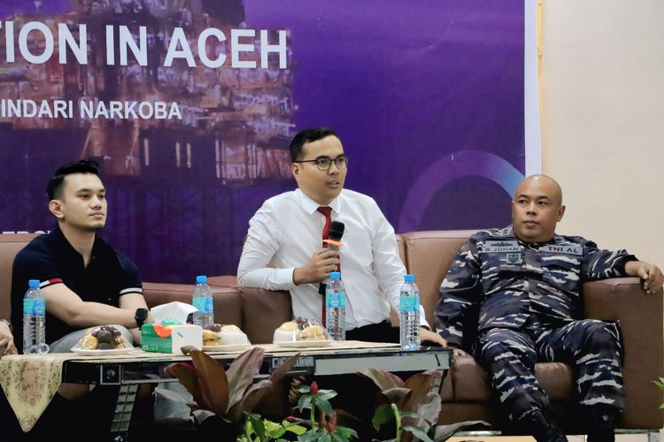 Kasat Narkoba Polres Lhokseumawe Ajak Mahasiswa Unimal Perangi Narkoba pada Talkshow HSSE Day