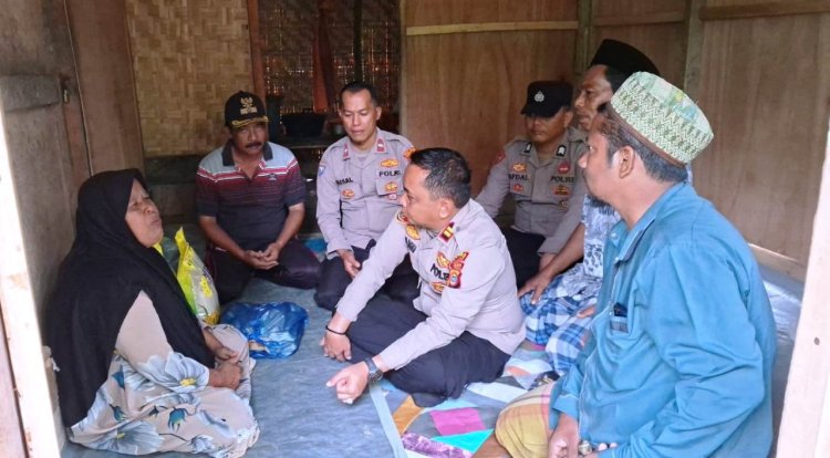 Jumat Berkah, Kapolsek Pantee Bidari Berbagi Kebaikan Dengan Warga Kurang Mampu