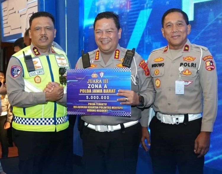 Direktorat Lalu Lintas Polda Jabar Raih Penghargaan dari Korlantas Polri atas Program Polantas Menyapa