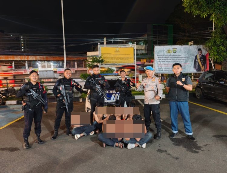 Brimob Metro Jaya Berhasil Mengamankan Enam Pemuda yang Hendak Tawuran di Ciputat Timur