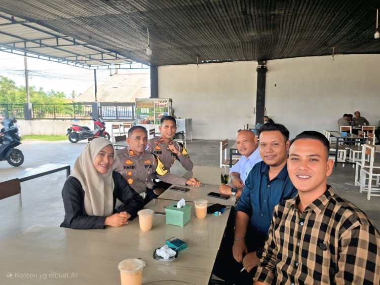 Kasat Lantas Polres Aceh Timur Ngopi Bareng Wartawan, Sekaligus Bahas Operasi Zebra Seulawah 2025