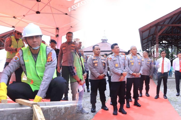 Kapolda Aceh Letakkan Batu Pertama Pembangunan Joging Track Metuah di Polres Bener Meriah