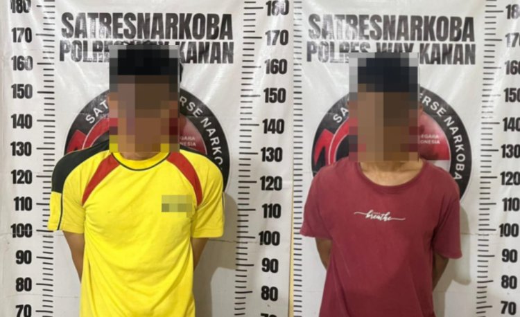 Dalam Sehari Satresnarkoba Polres Way Kanan Bekuk 2 TSK Diduga Edarkan Sabu dan Amankan 5,93 Gram Sabu di Mekar Asri