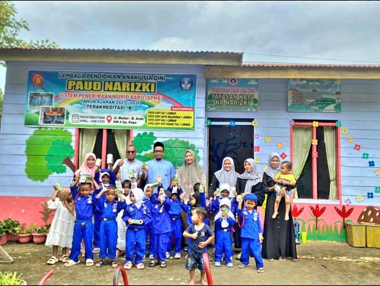 Anak Cerdas Mengelola Uang, Bank Aceh Beri Edukasi Literasi Keuangan di PAUD Narizki Kapa