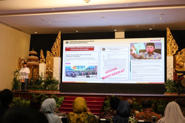 ‎Tidak Ingin Dimanfaatkan Mafia Tanah dalam Pertarungan Sumber Daya Agraria, Menteri Nusron Ingin MASKI Perkuat Integritas