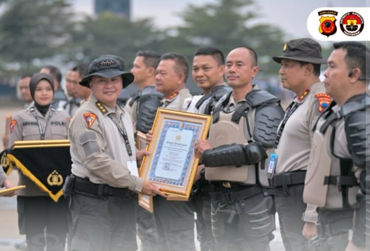 Apel Kasatwil 2025, Polres Garut Sabet Juara 1 Nasional Optimalisasi Layanan 110 dan Command Center   