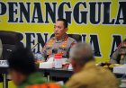Kapolri Pimpin Rakor Bencana dengan Forkopimda Sumut, Bahu Membahu Tangani Bencana