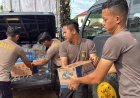 Kapolres Aceh Selatan Berikan Bantuan Sembako untuk Warga Terdampak Banjir di Desa Ladang Rimba Trumon