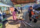Dapur Umum dan Layanan Kesehatan Posko Brimob Polda Sumut Jadi Andalan Warga Terdampak Banjir di Batang Toru