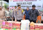 Kapolres Pidie Salurkan Bantuan untuk Korban Banjir di Dapur Umum Gampong Blang Pandak Tangse