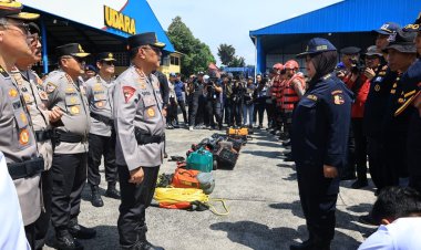 Polri Gelar Apel Pergeseran Pasukan, Tegaskan Komitmen Percepatan Bantuan Bencana